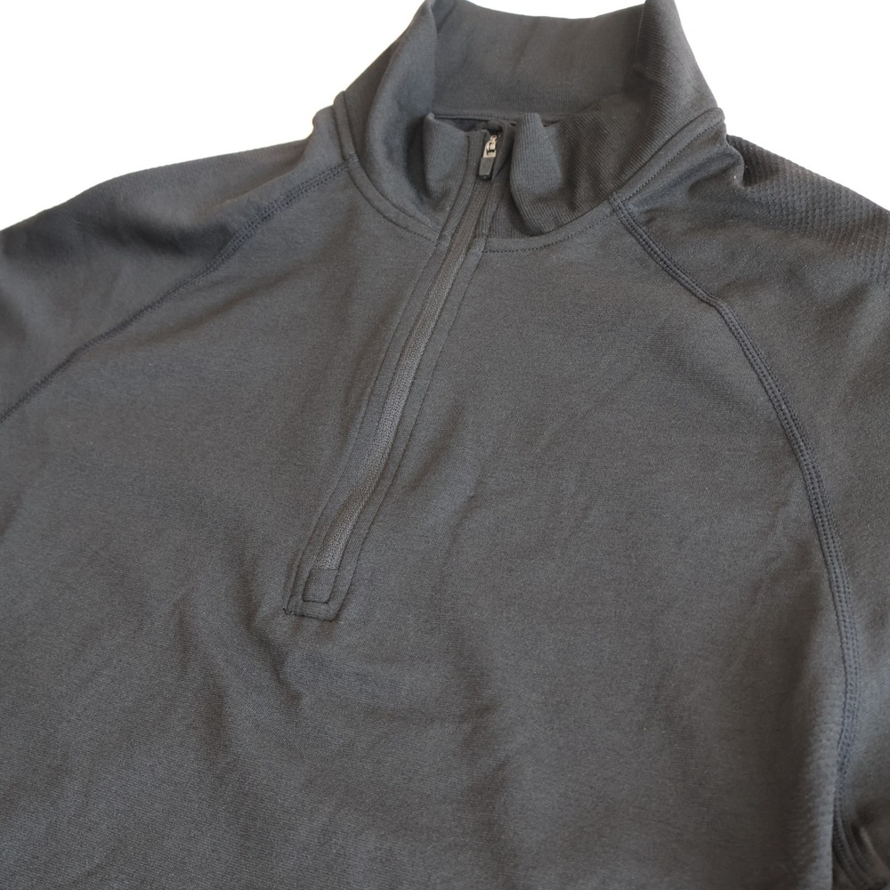 FIGS Makato Performance Quarter Zip Pullover Black M22KW1001 Mens Medium NWT